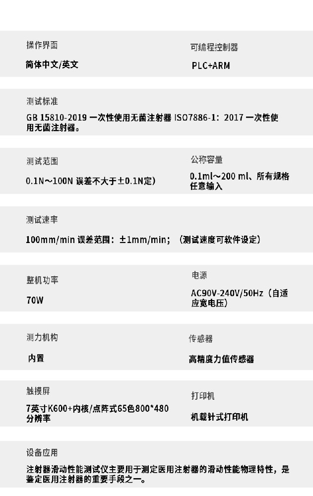 注射器针座连接力测试的关键标准与仪器